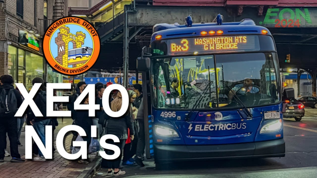 ⁴ᴷ MTA NYCT Bronx Buses: Kingsbridge 2024 New Flyer XE40 NG Ride Action