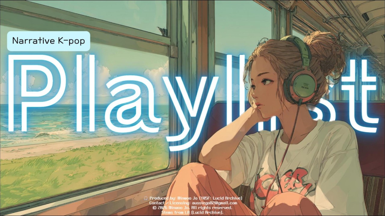 𝙋𝙇𝘼𝙔𝙇𝙄𝙎𝙏🎵|🚶‍♀️보여주지 않는 여행, 머무는 마음.. | Narrative K Pop ☕ | [고음질] 3 hours ♪