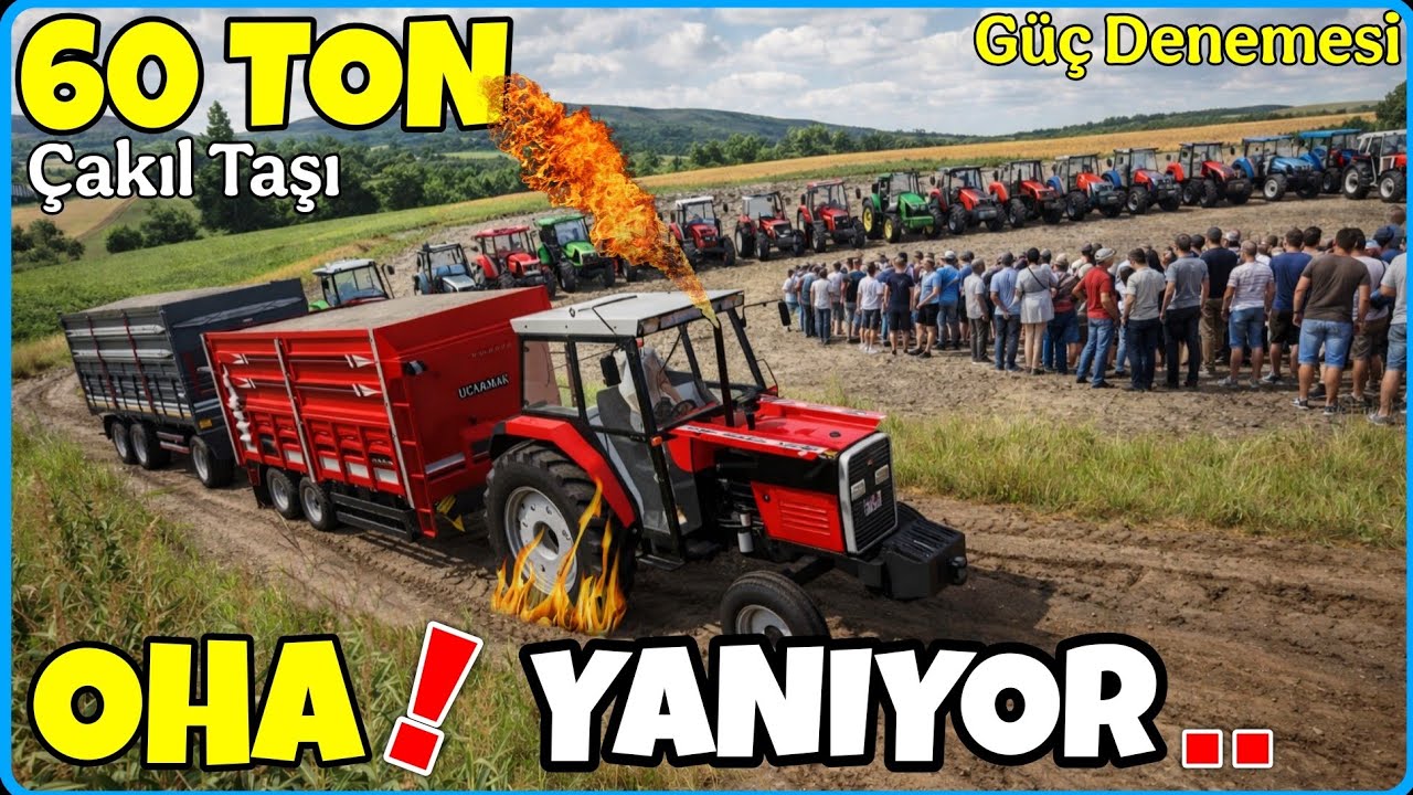 AĞLAYAN OYNAMASIN🔸️60 TON ÇAKILLA TRAKTÖRLERİ ZORLADIK🔸️FARMİNG SİMULATOR 25 GÜÇ DENEMESİ 🔸️ FS25