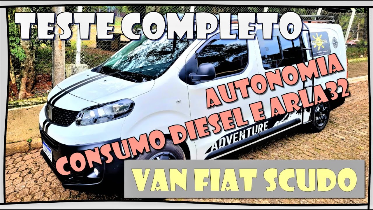 TESTE COMPLETO DE AUTONOMIA E CONSUMO FIAT SCUDO