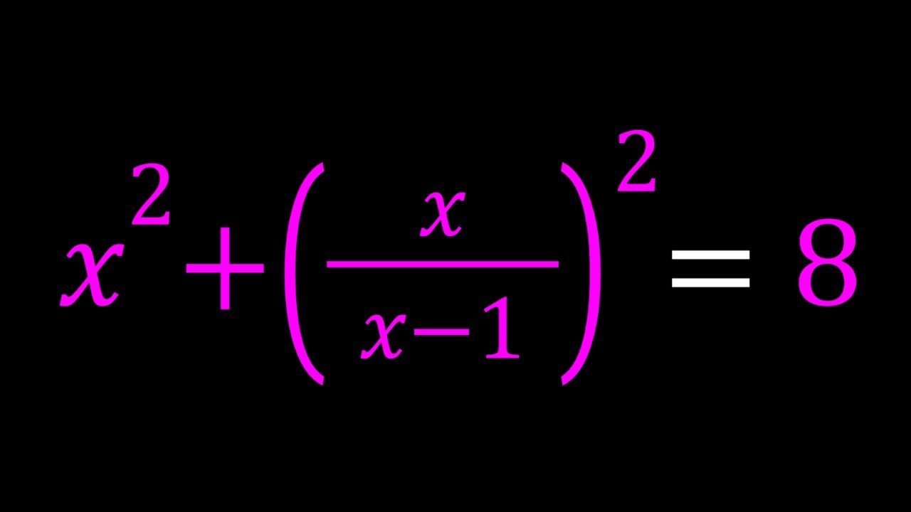 A Rational Equation | Can you solve?