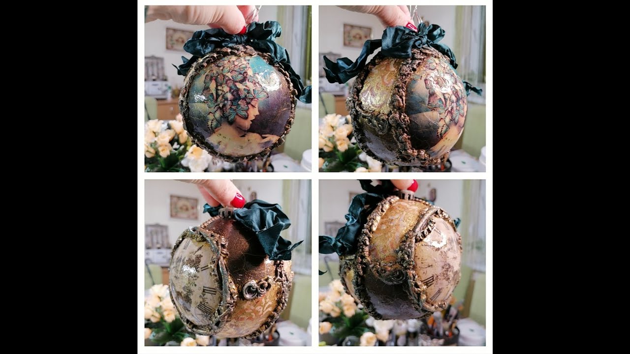 Vintage decoration 🦋🦋🦋 Decoupage tutorial