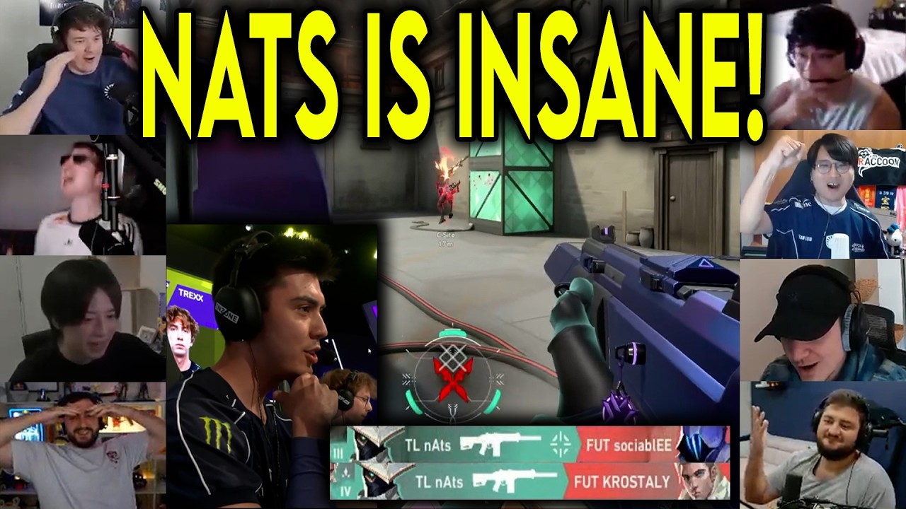 Valorant Streamers React To TL nAts INSANE 4k CLUTCH Against FUT In VCT