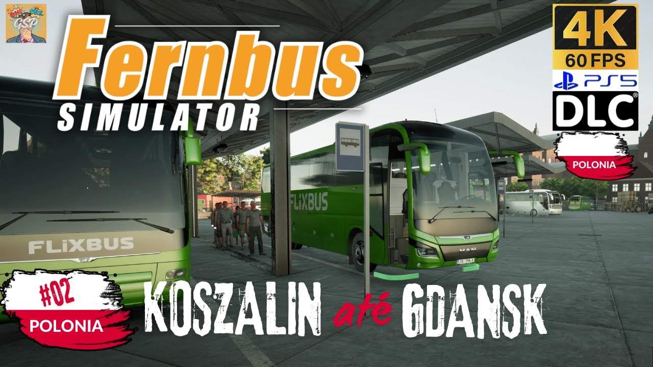 FERNBUS SIMULATOR: DLC l Polonia l PS5 l Como está l #02 De Koszalin até Gdansk.