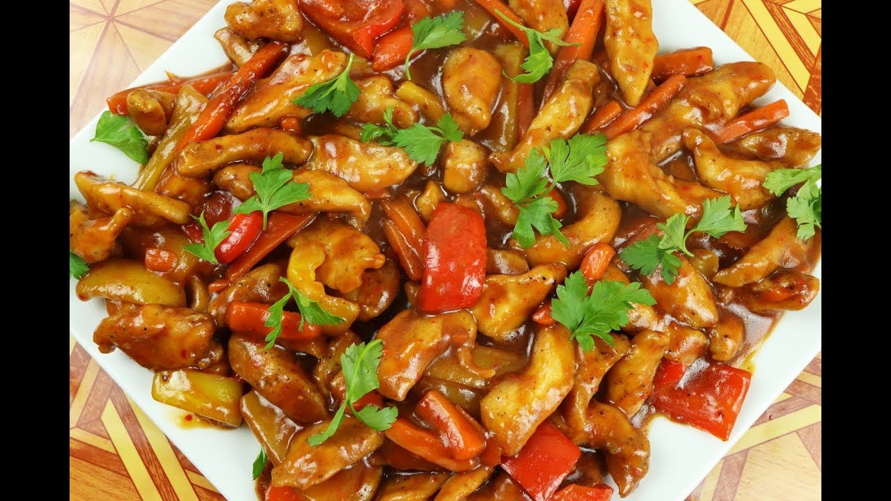 Курица по-китайски по-кантонски: простой и быстрый рецепт курицы  كانتون الصيني بالدجاج
