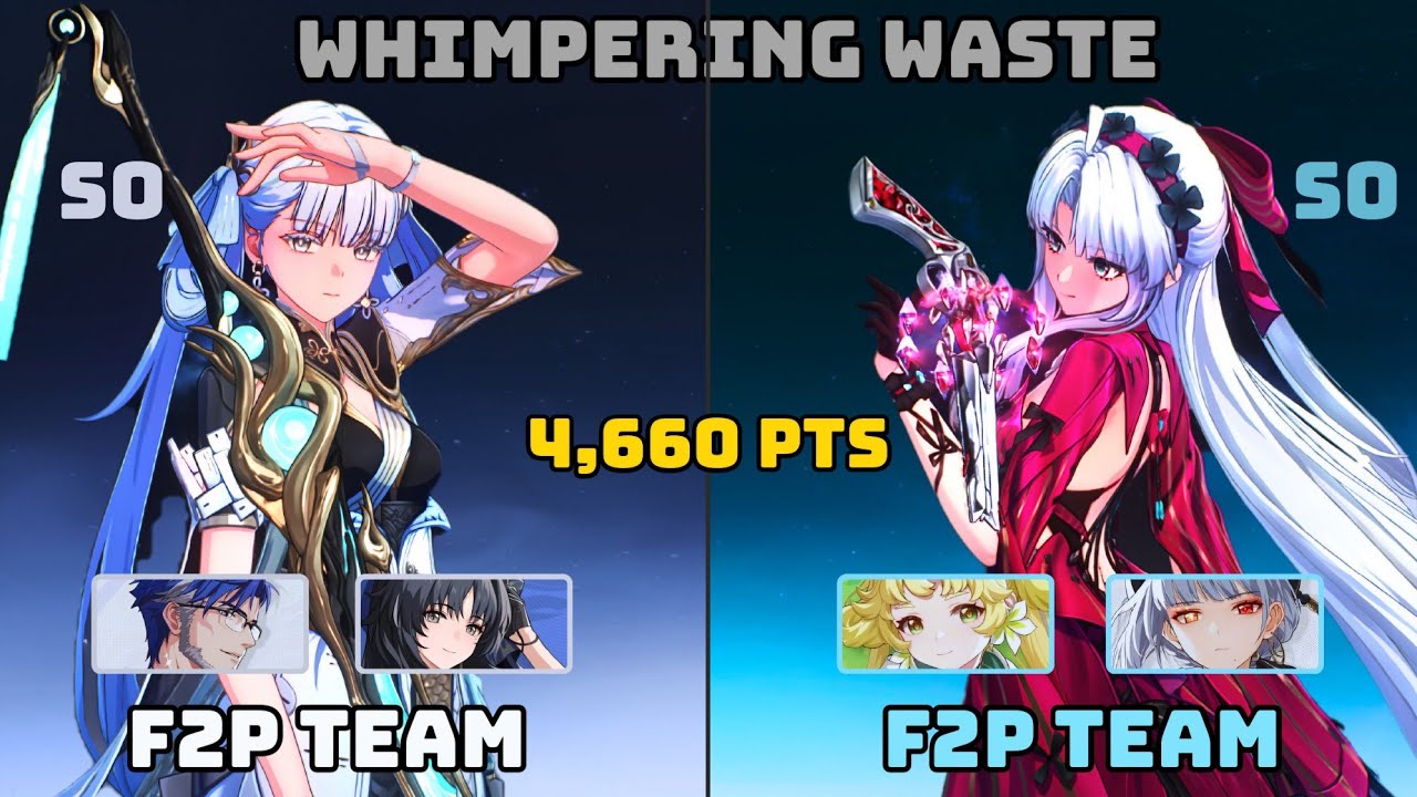 Whimpering Waste 2.1 - Jinshi F2P Team Yuanwu Yangyang / Carlotta Sanhua Verina | Wuthering Waves