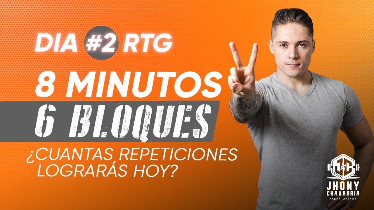 Entrena brazos y torso en casa Día #2 Plan RTG con Jhonychab