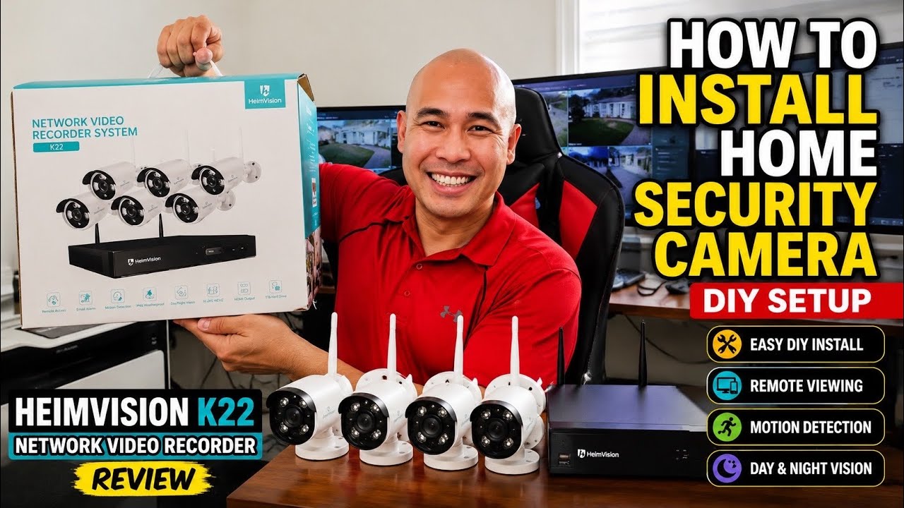 Heimvision K22 Network Video Recorder Review: How to Install DIY Setup Security Surveillance Camera