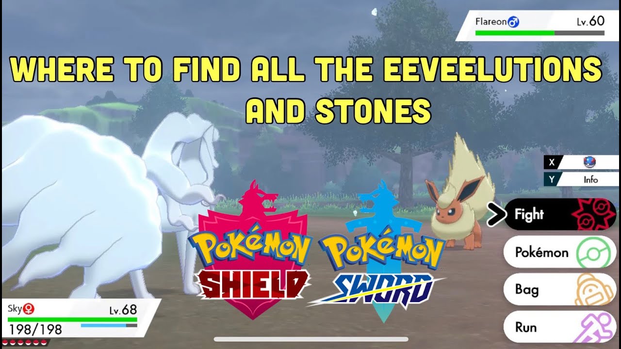 Where to find all of the Eeveelutions/Stones: Pokemon Sword and Shield