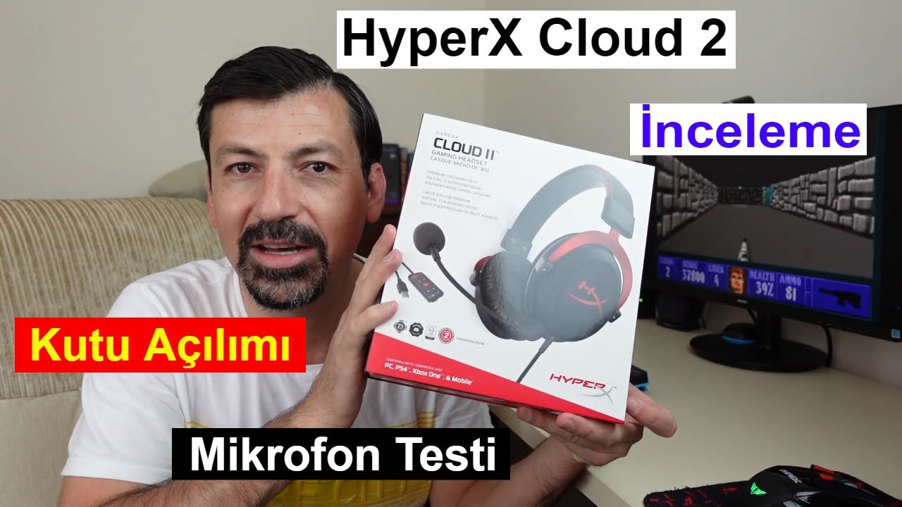 OYUNCU KULAKLIĞI KUTU AÇILIMI İNCELEMESİ VE MİKROFON TESTİ - KİNGSTON HYPERX CLOUD 2 7.1 KHX-HSCP-RD