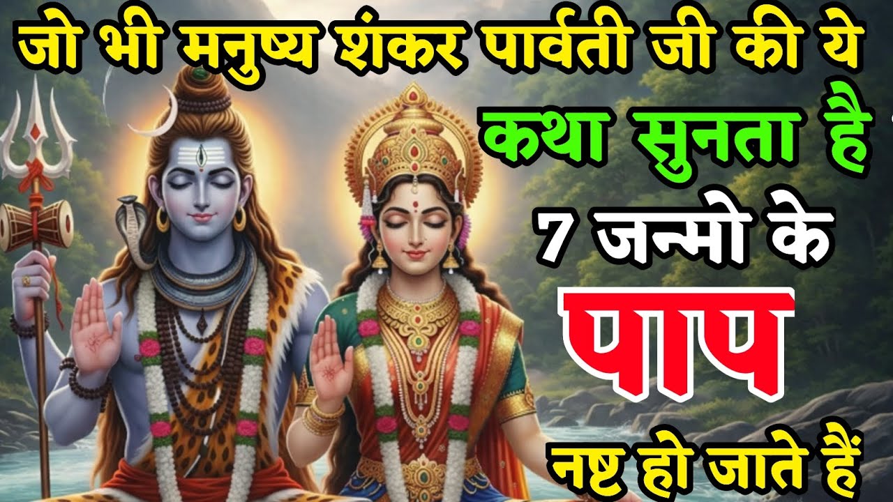 जो भी मनुष्य शंकर पार्वती की यह दिव्य कथा सुनता है उसके 7 जन्मों के पाप नष्ट हो | Shiv Parvati Katha