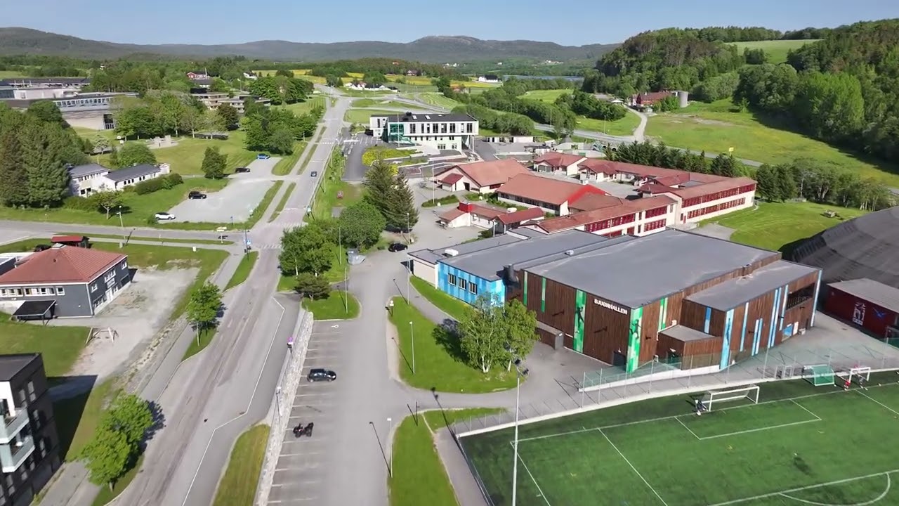 Trough Botngård with drone