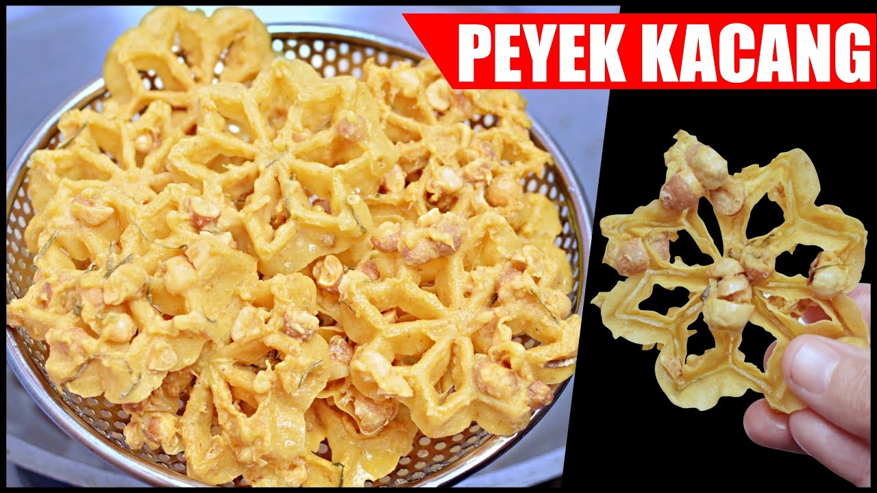 Renyah Tanpa Telur | Peyek Kacang Cetak Kembang  Goyang