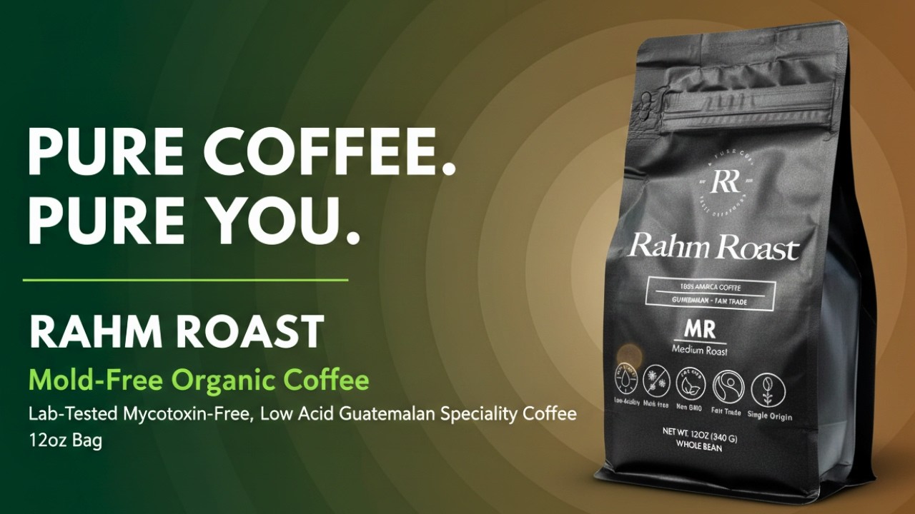 Rahm Roast Mold-Free Organic Coffee &ndash; Whole Bean Medium Roast | Best Mold-Free Organic Coffee