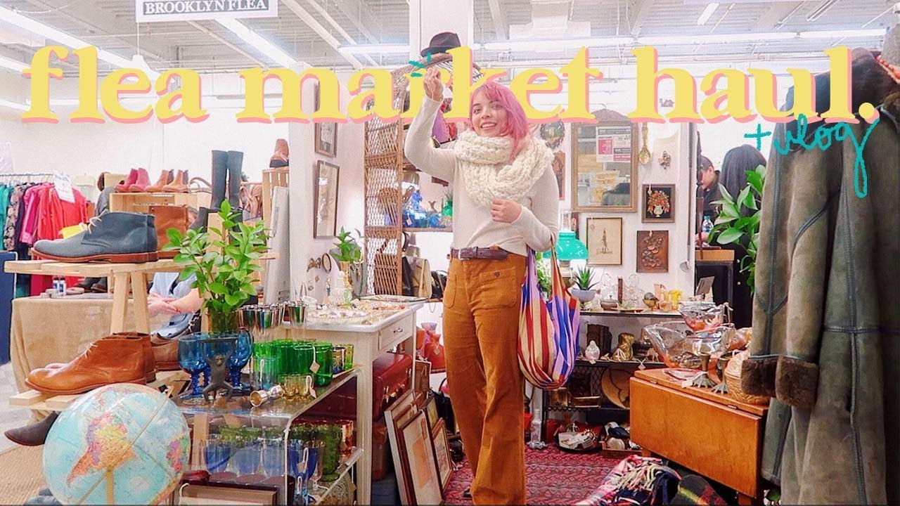 Come To The Brooklyn Flea Market With Me! Vintage Haul & Vlog