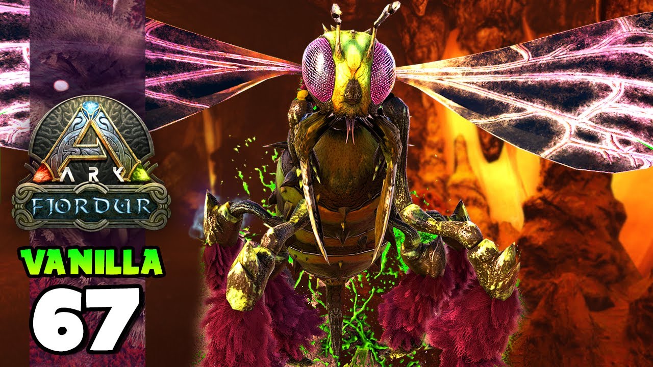 ENFRENTANDO O MINI BOSS BEYLA (ABELHA GIGANTE)!!! ARK: FJORDUR (VANILLA) 67