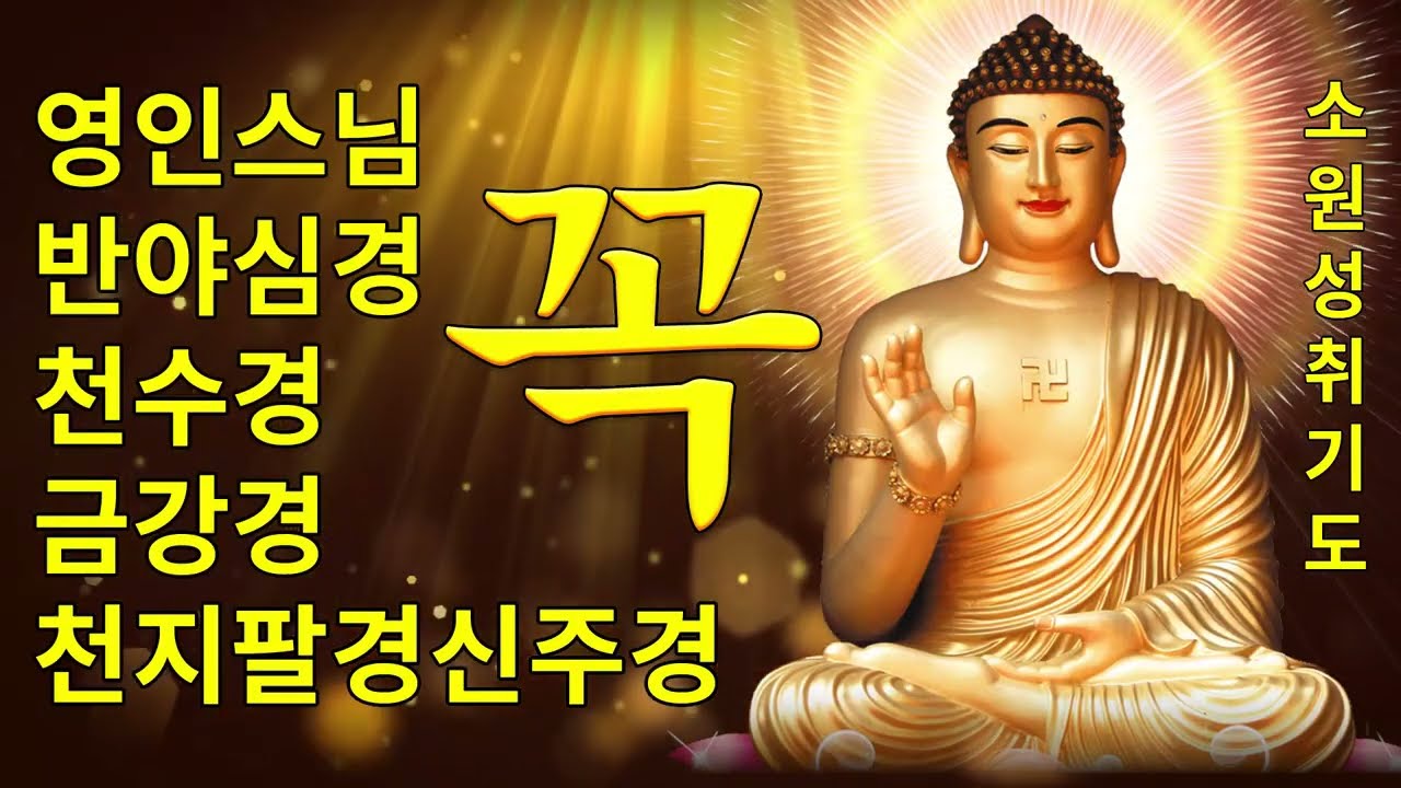 하루 한 번 공덕 🙏 재앙을 막고 복과 재물이 모이는 불경 독송 | 반야심경·천수경 | 영인스님