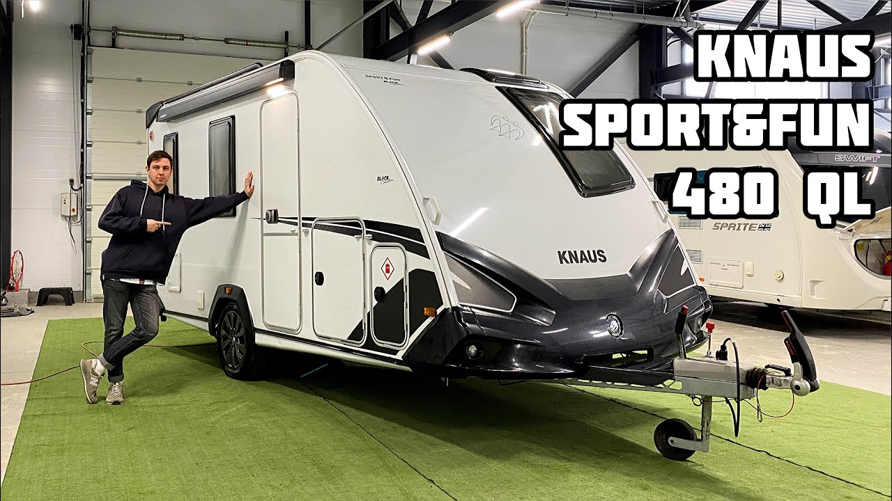 НЕОБЫЧНЫЙ КАРАВАН В СПОРТИВНОМ СТИЛЕ / Knaus Sport&Fun 480 QL