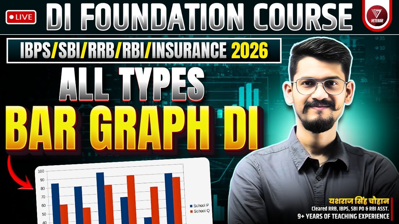 🔥Bar Graph DI for All Bank Exams by Yashraj Sir 