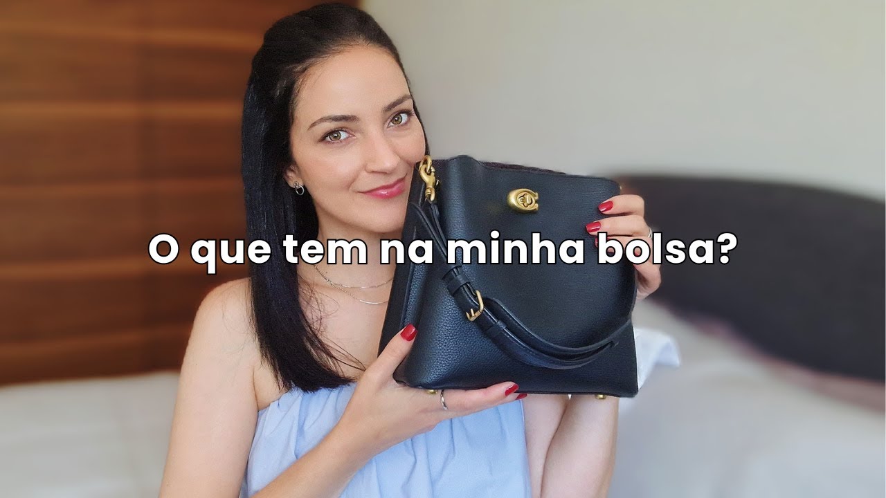O Que Tem na MINHA BOLSA da COACH | Meus Essenciais