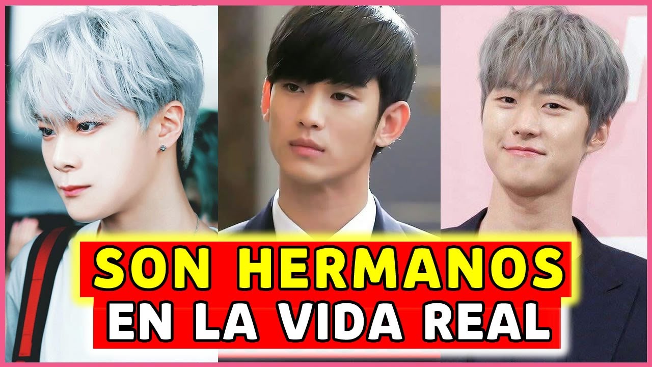 ¡SORPRESA! 10 ACTORES COREANOS que son HERMANOS en la VIDA REAL y NO LO SABÍAS