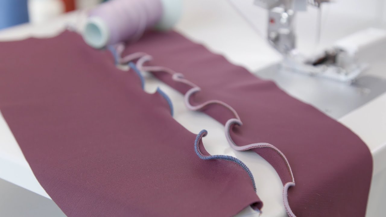 L 850 Overlocker: Rollsaum mit 3 oder 2 Fäden