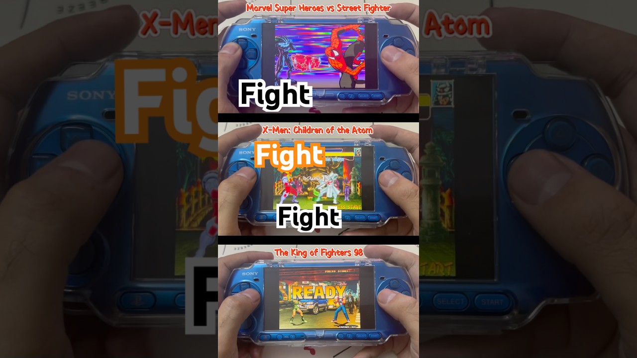 Arcade Fighting games emulation satisfying on PSP.    #psp #arcade #neogeo #emulator #fightinggames