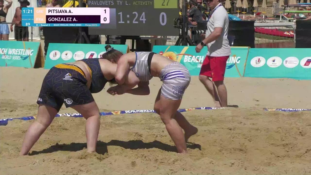 Aikaterini Eirini PITSIAVA (GRE) vs. Angelique Carole GONZALEZ (FRA) • B | Round 3 • Women's BW +70K