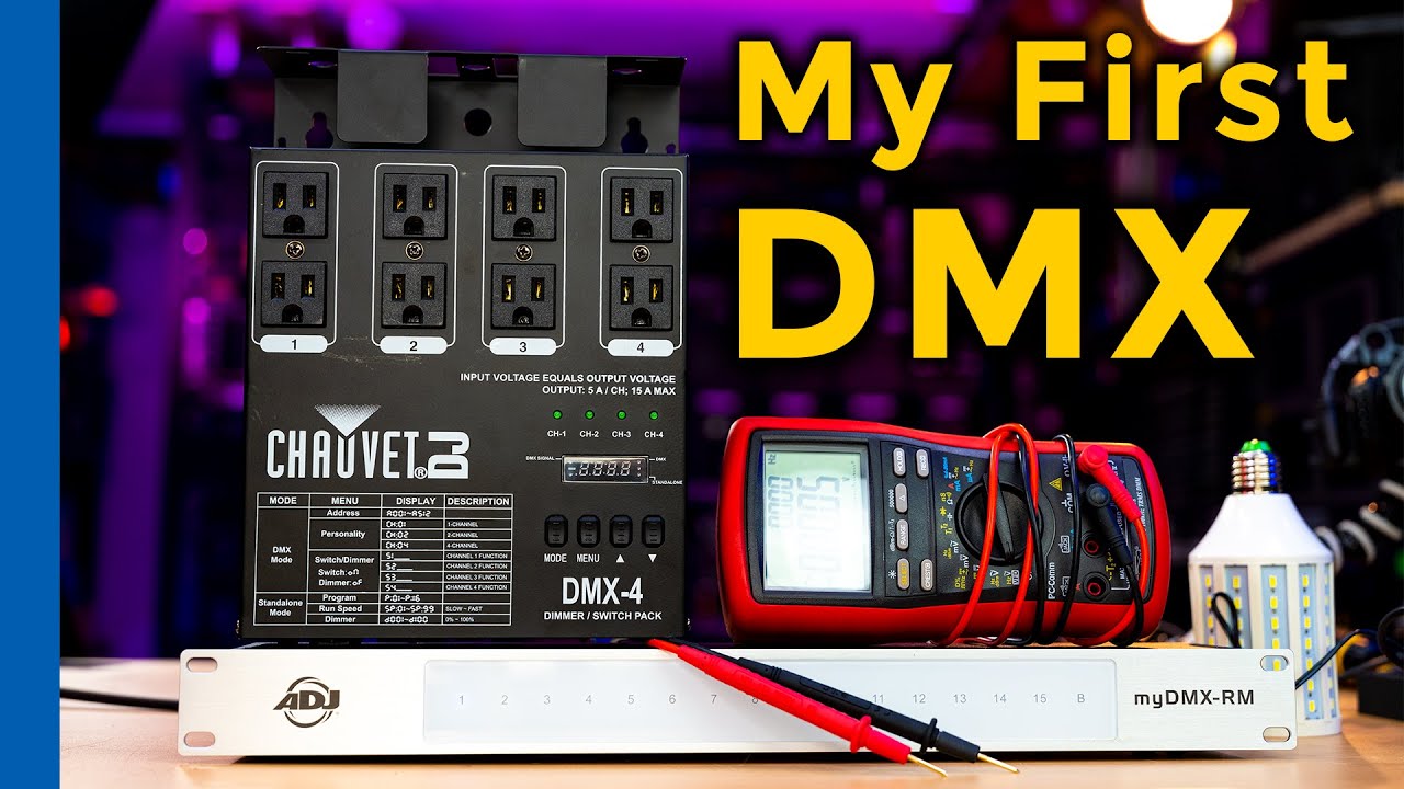 DMX for the Basement - Chauvet DJ DMX-4 and ADJ myDMX-RM