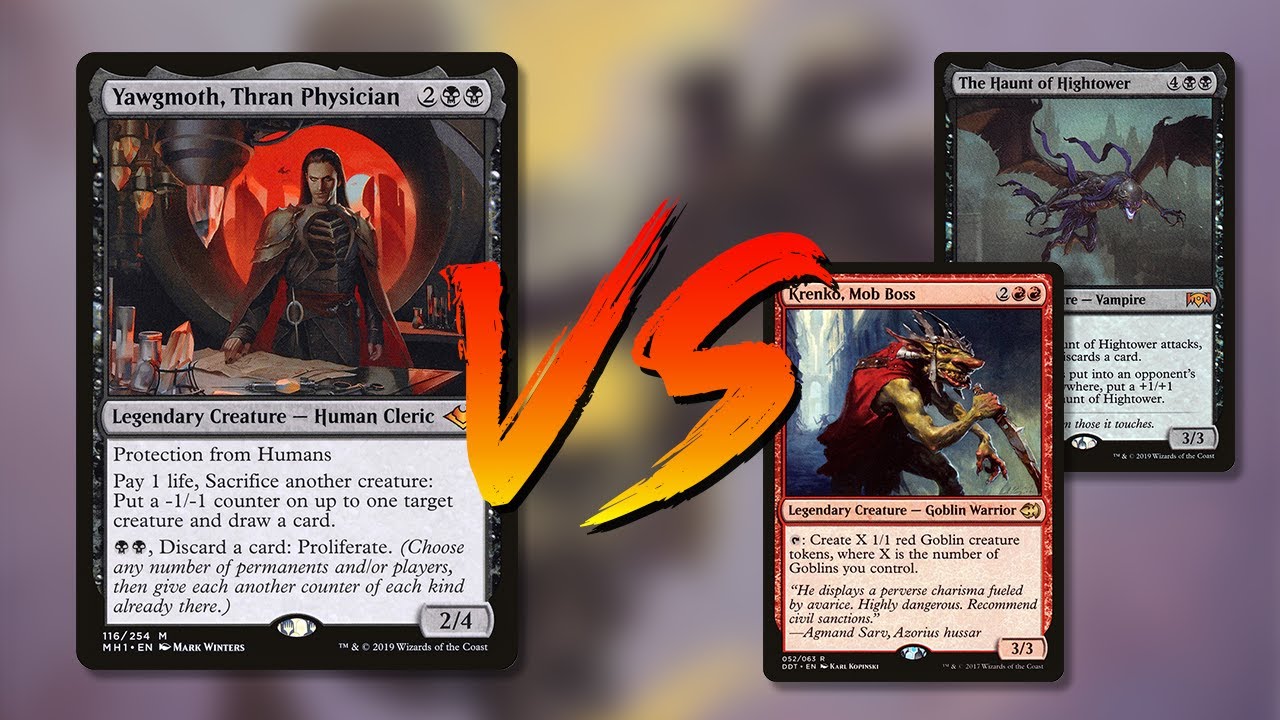 MTG Commander 1v1 Gameplay | Yawgmoth vs Krenko & Haunt of Hightower