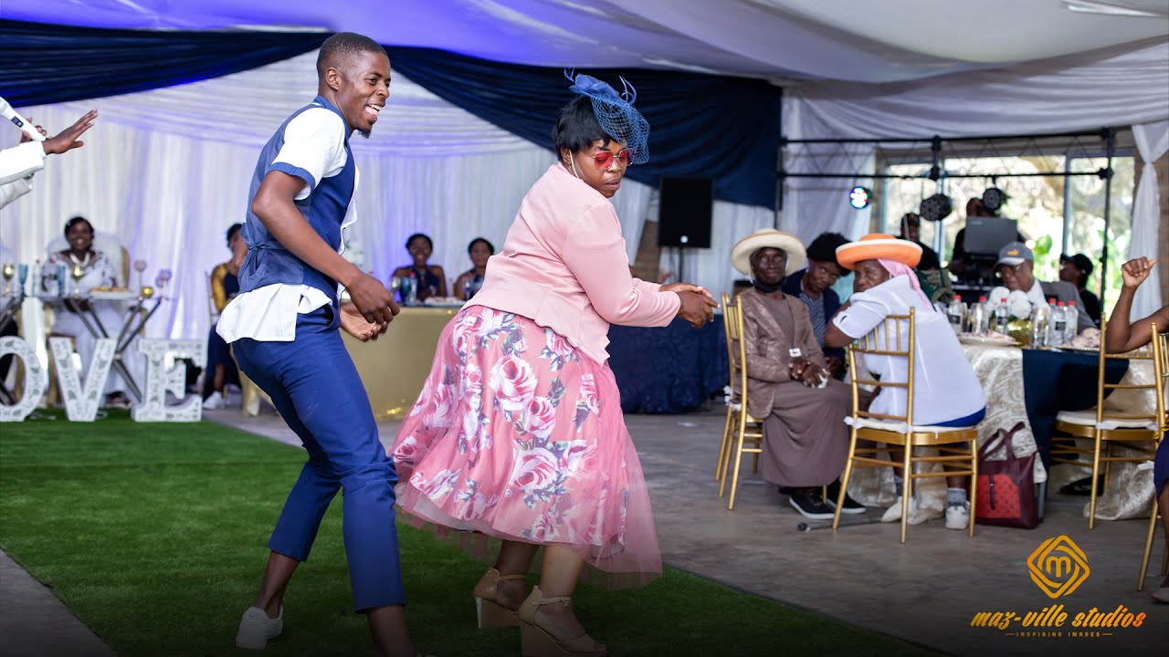 Young Man & Elderly Lady Dance Performance | Zim Wedding Guests Are The Best