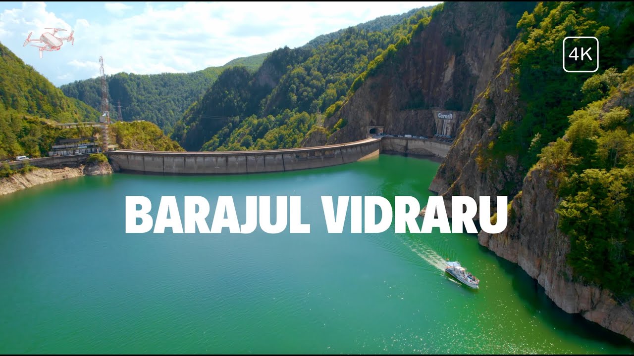 Barajul Vidraru | Vedere Aeriană a Unei Minuni Ingineresti Românești | 4K Ulta HD cu Drona