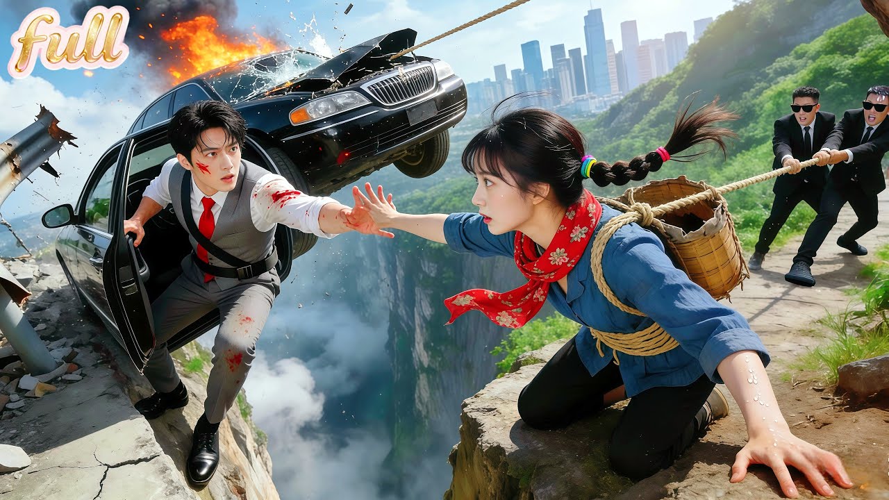 No One Dared Save CEO Trapped On Cliff Edge; Only Poor Girl Climbed Up To Save Him—Love Begins!