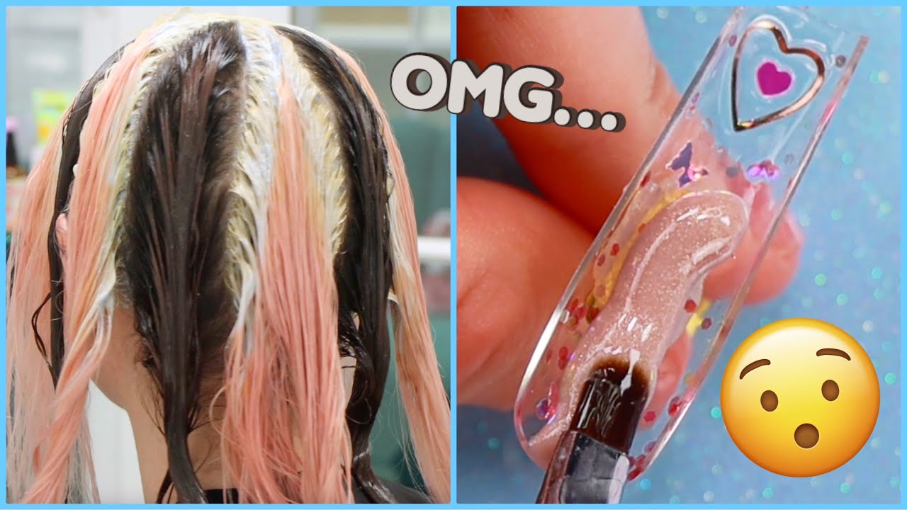 Dying My Hair Brown... & Nails to Match Vlog