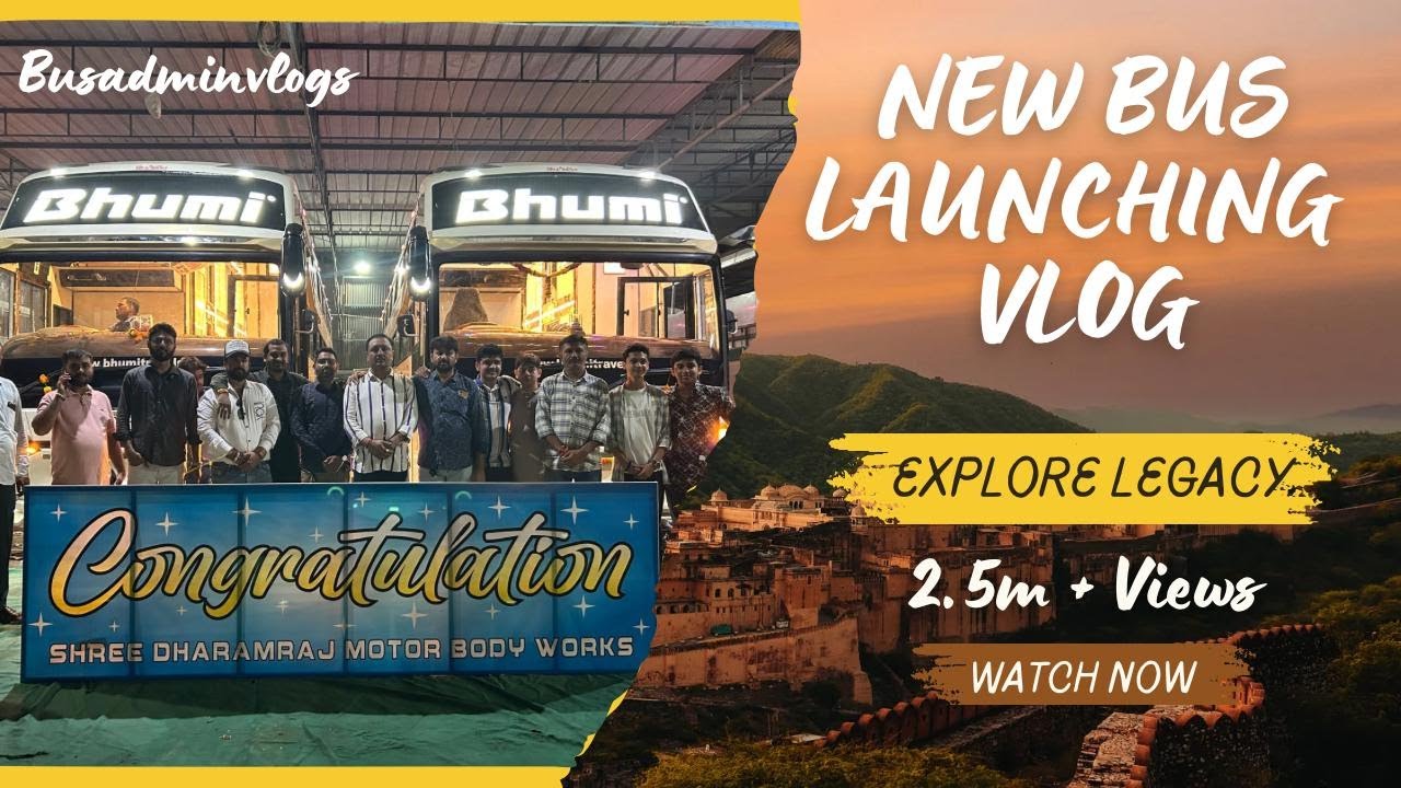 Bhumi Travels | New Bus | Launching | Legacy | Full vlog  #youtube #youtubeshorts #ytshorts #bhumi