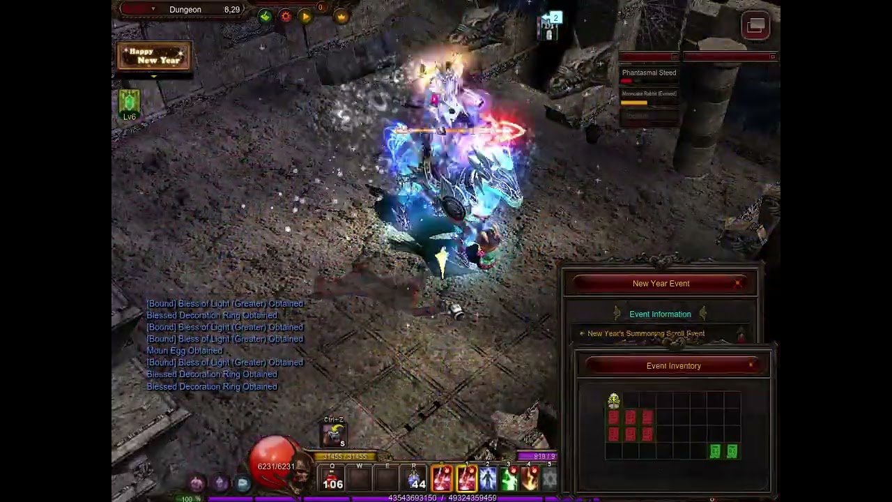 MU online-國際服-再次換白法挑戰2X張紅票