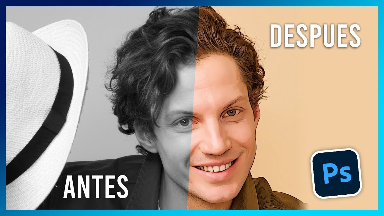 Convertir fotos a Efecto de Caricatura en Photoshop – Tutorial 🖌️