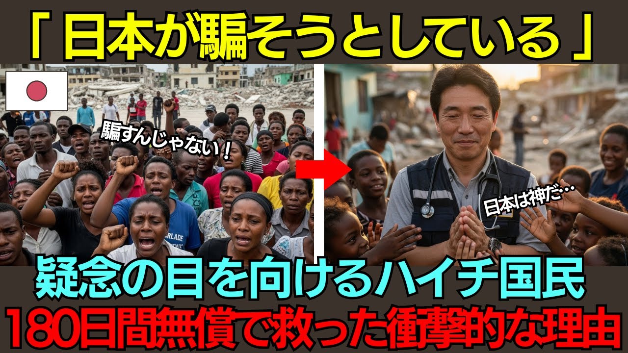 【海外の反応】「無料診療なんてどうせ嘘だろ…」ハイチ大地震で日本だけが掲げた看板──日本の医療チームが180日間一度も料金を取らなかった真の理由に世界が涙