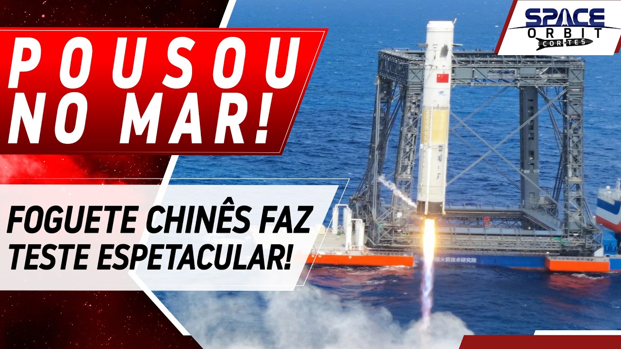 FOGUETE CHINÊS POUSA NO MAR E TESTA CÁPSULA LUNAR!