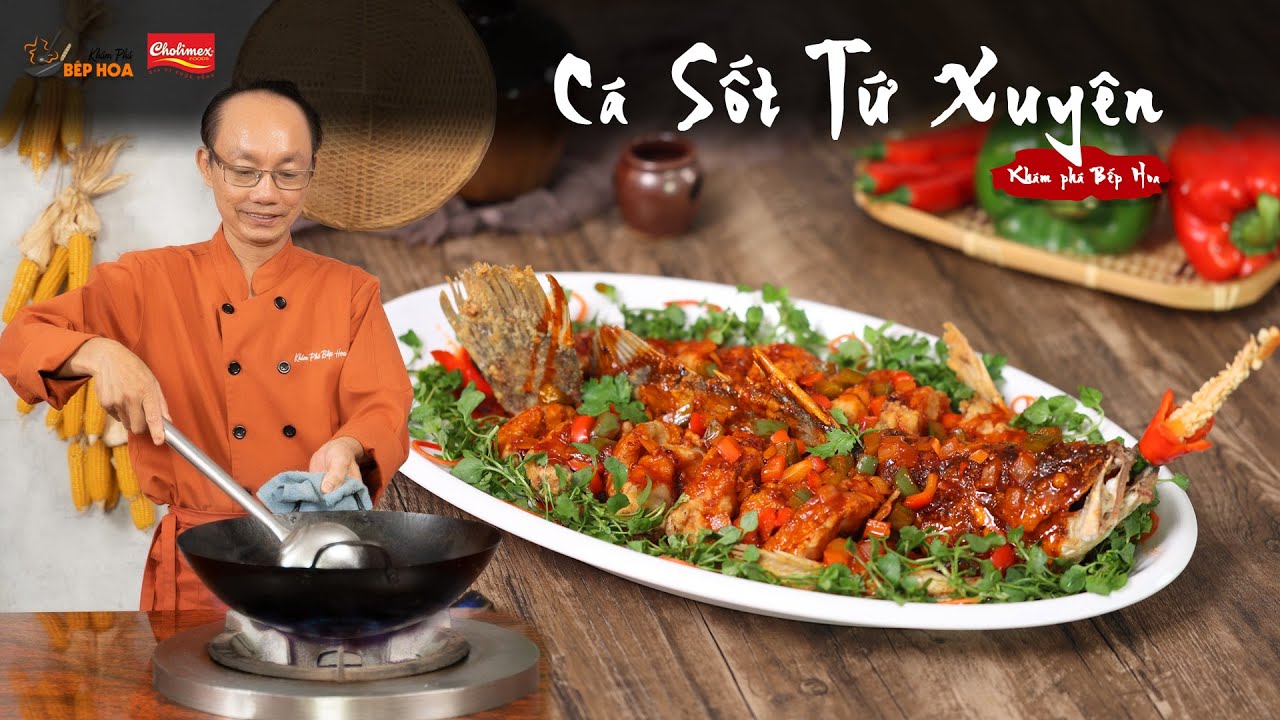 Cách làm Cá Sốt Cay Tứ Xuyên rất ngon cùng Khám Phá Bếp Hoa