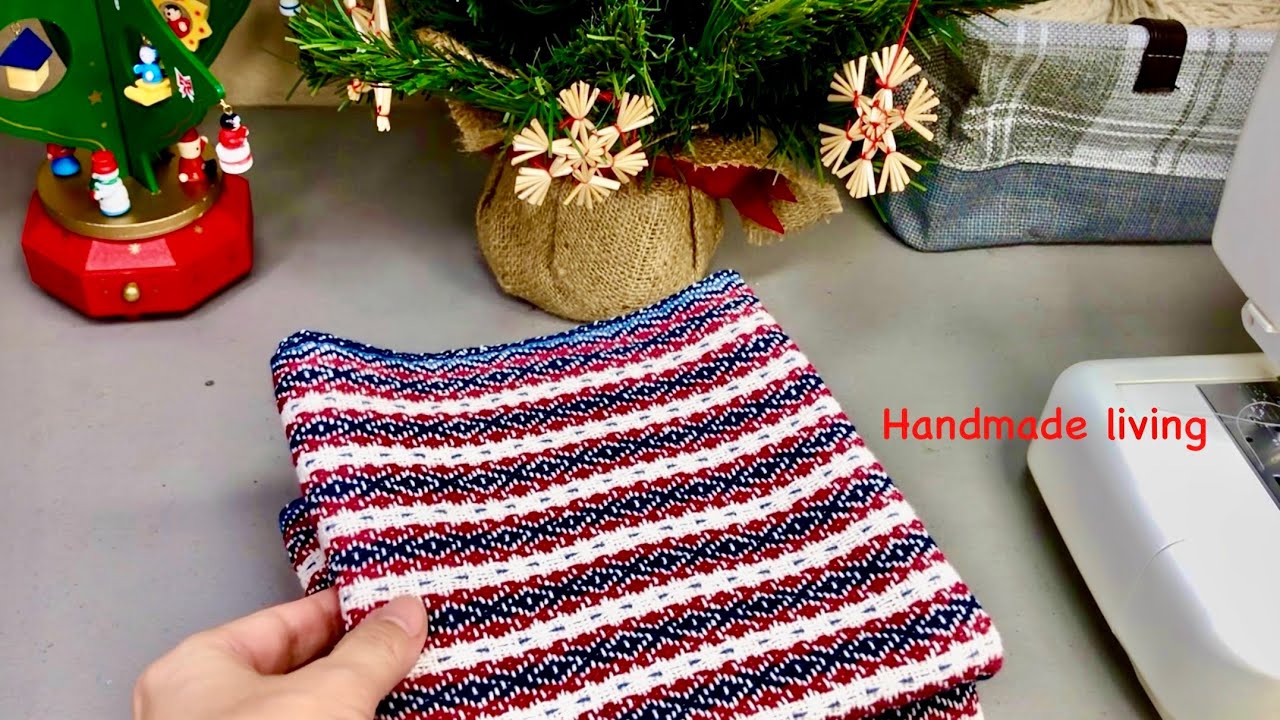 [暮らしのvlog]クリスマス準備間に合う？🎄🧵手織りのキッチンタオルとセーター用毛糸紡ぎ🧶
