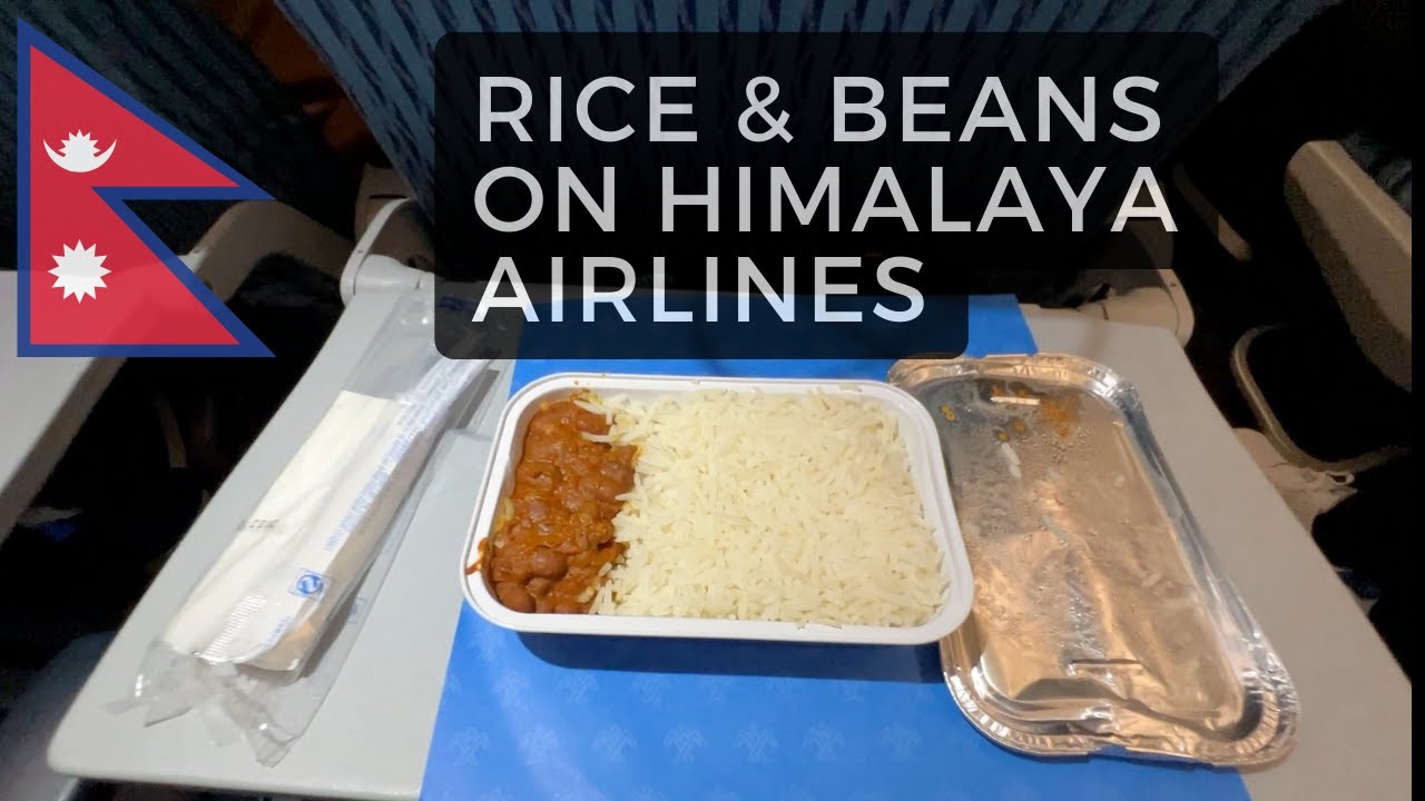 Beans and rice on Himalaya Airlines - Kuala Lumpur to Kathmandu
