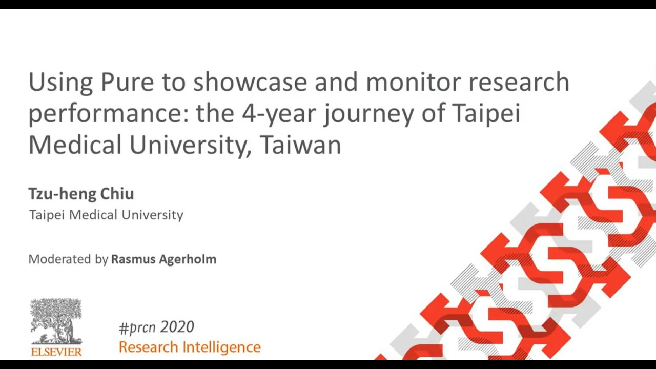 Using Pure to showcase & monitor research performance (Taipei Medical Univ) | #PRCN2020