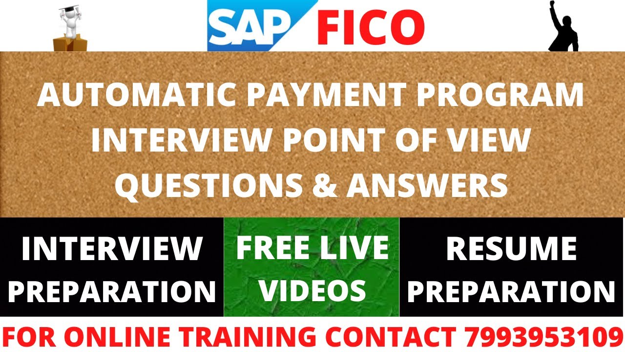 AUTOMATIC PAYMENT PROGRAM INTERVIEW POINT OF VIEW QUESTIONS, SAP FICO TRAINING IN TELUGU AND ENGLISH