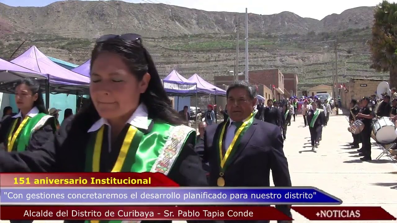 DISCURSO DE ORDEN DEL ALCALDE DE CURIBAYA - PABLO TAPIA CONDE 151 ANIVERSARIO.
