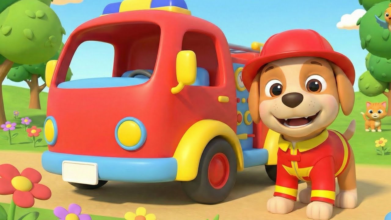 Pompierul Mihaita 🚨Nino Nino 🚒 Cântecel pentru copii ❤️ Melodie despre salvarea animăluțelor