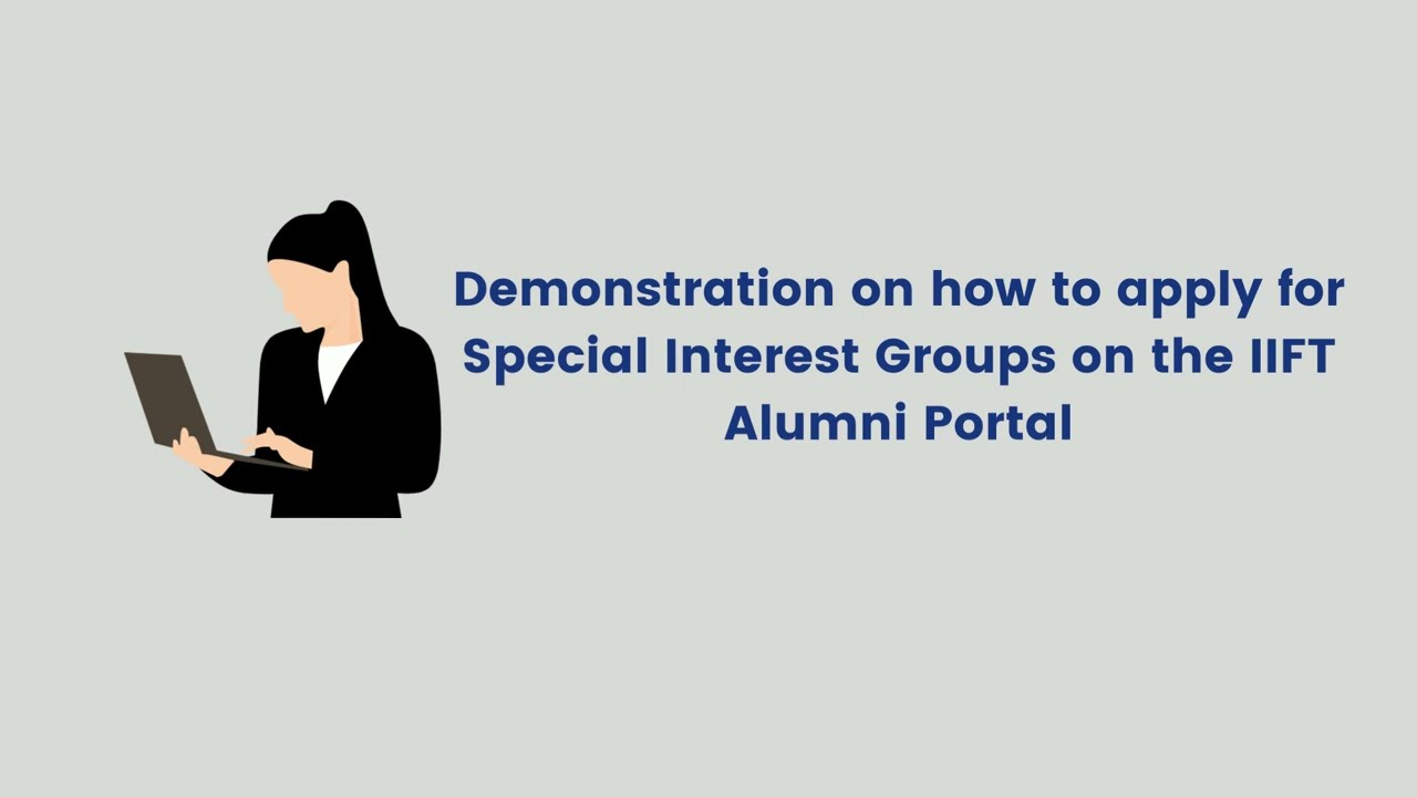 Special Interest Groups | Guide to access on the Alumni Portal