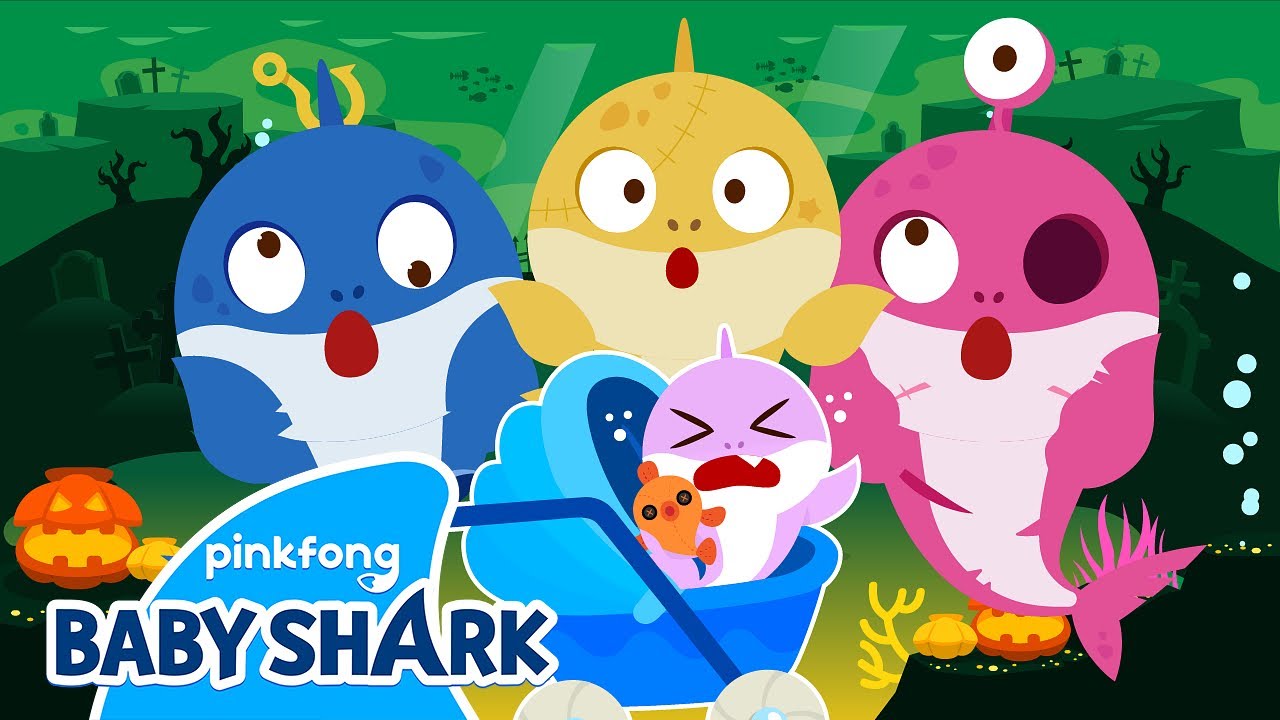 Peekaboo! Zombie Sharks Babysits on Halloween | +Compilation | Story for Kids | Baby Shark Official