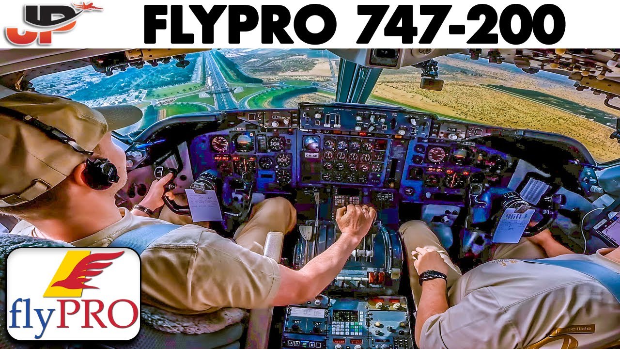 Boeing 747-200 Classic Cockpit from Cairo to Sharjah