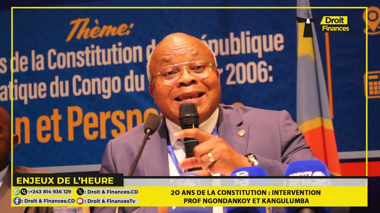 Constitution RDC : le professeur Ngondankoy démontre comment déverrouiller les articles verrouillés